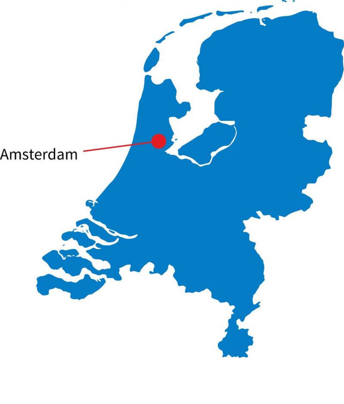Niederlande Hauptstadtkarte