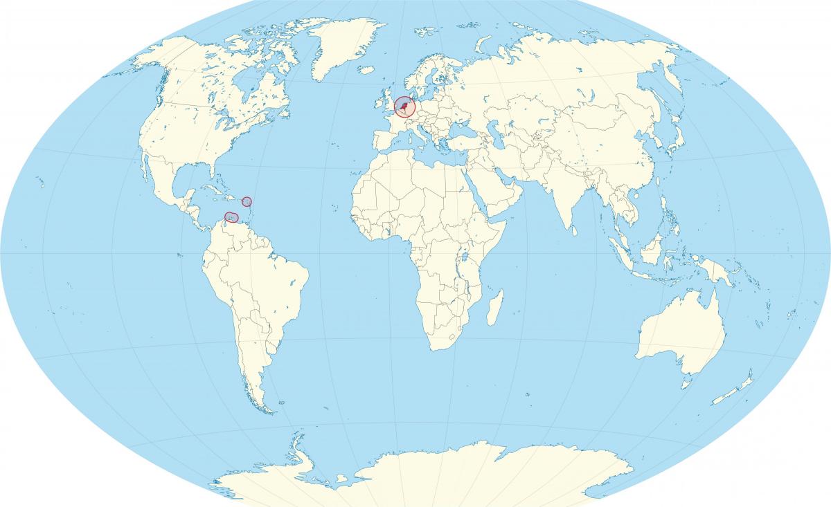 Niederlande Standort auf der Weltkarte