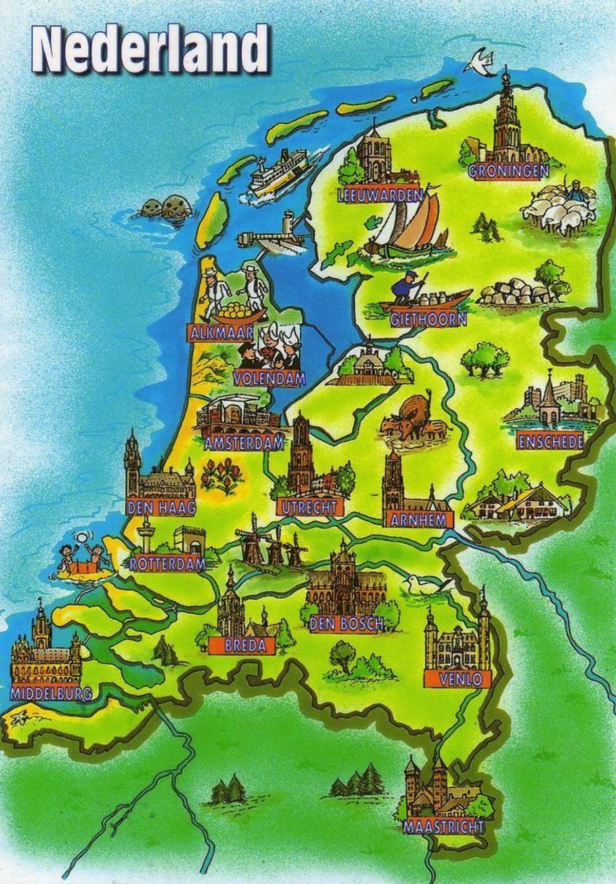 Niederlande Reisekarte